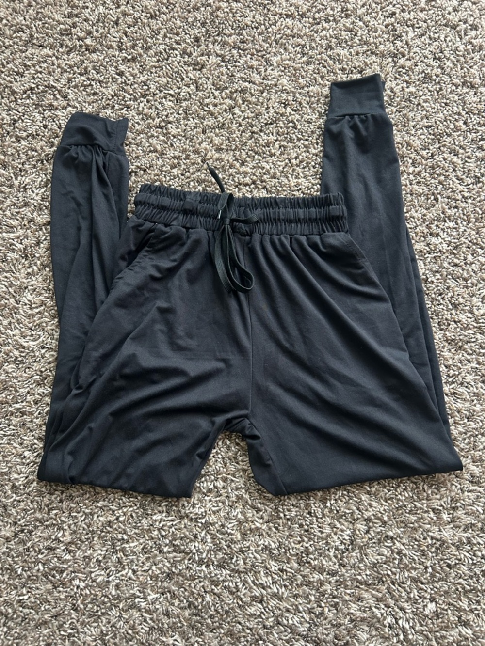 Women’s black joggers